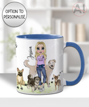 personalised world's best pet sitter lady mug gift