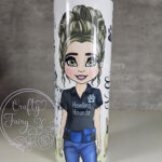 personalised world's best dog walker lady 20oz tumbler gift