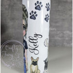 personalised world's best dog walker lady 20oz tumbler gift