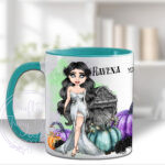 personalised zombie bride lady halloween mug gift