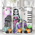 personalised stitched up sally lady halloween 20oz tumbler gift