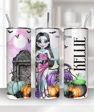 personalised stitched up sally lady halloween 20oz tumbler gift