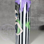 personalised juice of beetles slime & lady striped 20oz halloween tumbler
