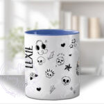 personalised edgy goth emo teen girl mug gift