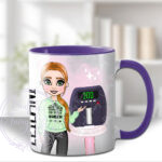 personalised air fryer queen lady mug gift