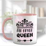 personalised air fryer queen lady mug gift