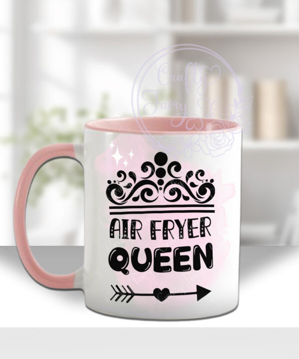 personalised air fryer queen lady mug gift