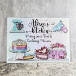 Personalised Cakes Making Memories Glass Chopping Board