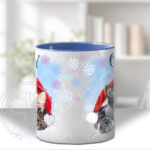personalised cat in santa hat christmas mug gift lots of cat breeds