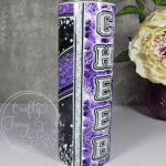 personalised cheerleader glitter 600ml 20oz straight tumbler