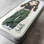 personalised cargo girl rectangular pencil tin for teenage daughter granddaughter