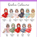 personalised young girl in oddie christmas card for granddaughter daughter