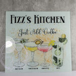 personalised vodka cocktails glass chopping board medium 28x30cm