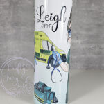 personalised female paramedic & ambulance straight 20oz tumbler v2