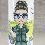 personalised female paramedic & ambulance straight 20oz tumbler v2