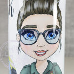 personalised female paramedic & ambulance straight 20oz tumbler v2