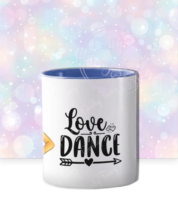 personalised teen tween dancer ceramic mug