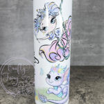 personalised whimsical fairies and dragon tumbler