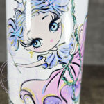 personalised whimsical fairies and dragon tumbler