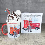 personalised postman in red mug gift