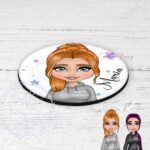 personalised gymnastics & cheer coach lady coach coaster gift