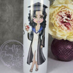 personalised 2025 university or college graduation girl tumbler