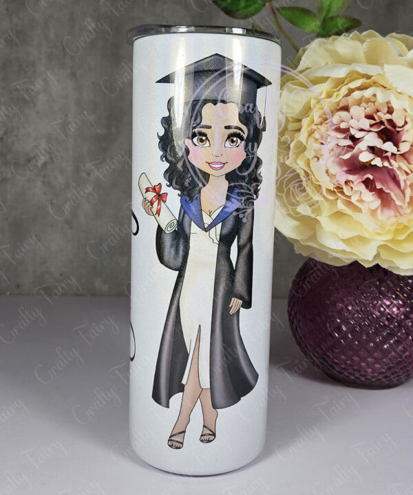 personalised 2025 university or college graduation girl tumbler