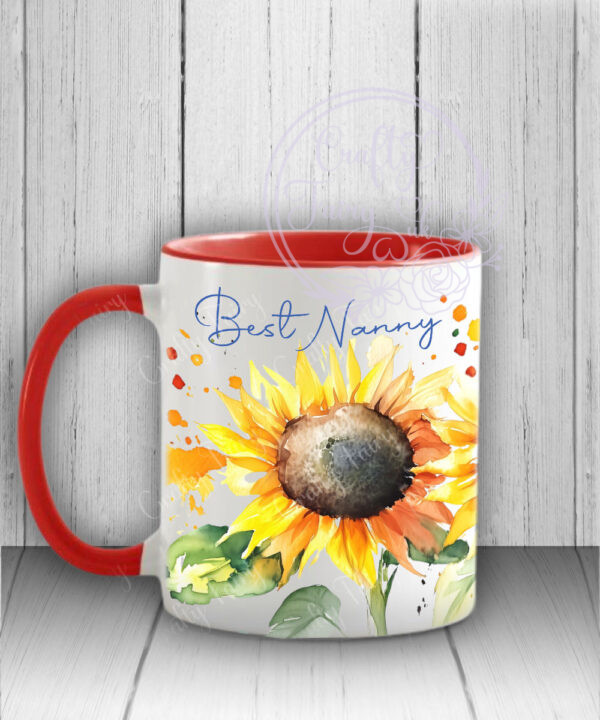 personalised sunflowers mug gift