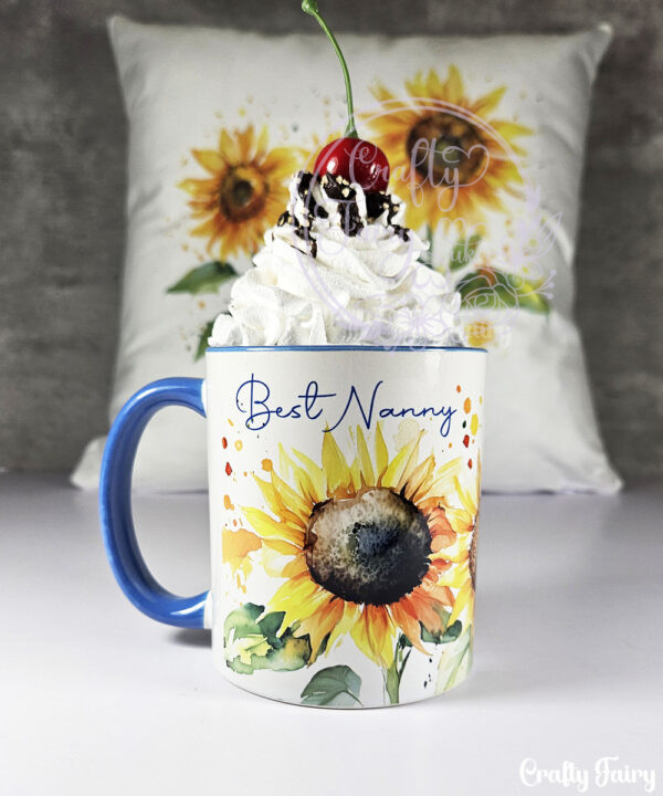 personalised sunflowers mug gift