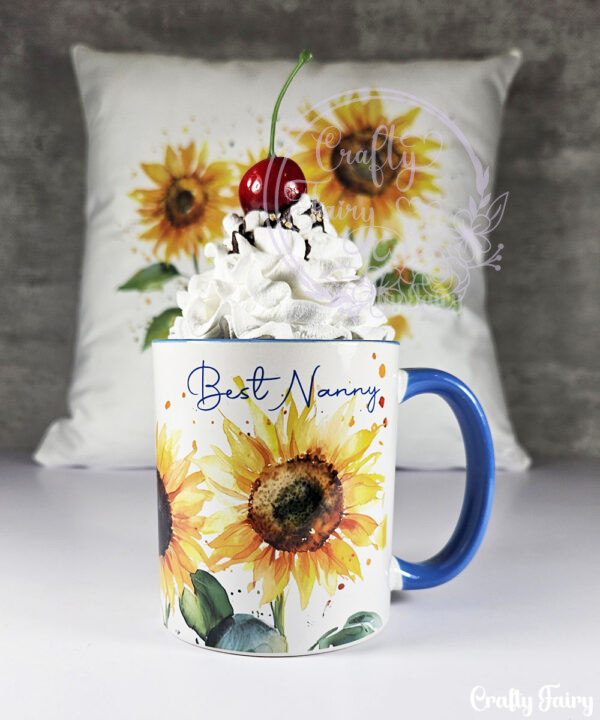 personalised sunflowers mug gift