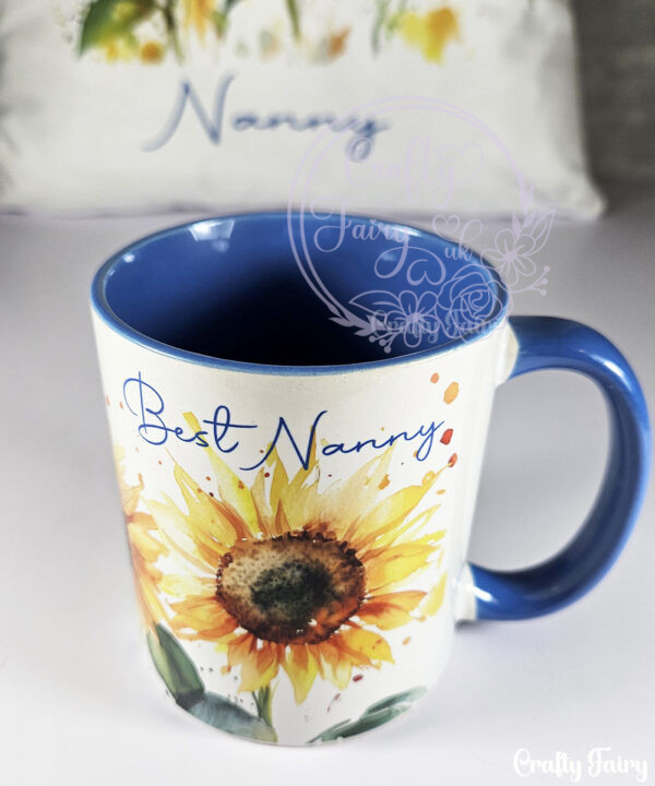personalised sunflowers mug gift