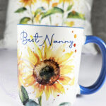 personalised sunflowers mug gift
