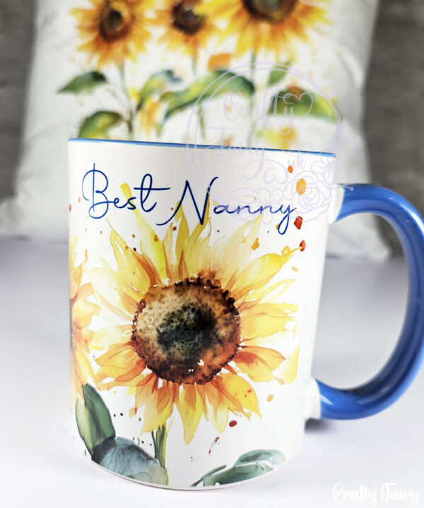 personalised sunflowers mug gift