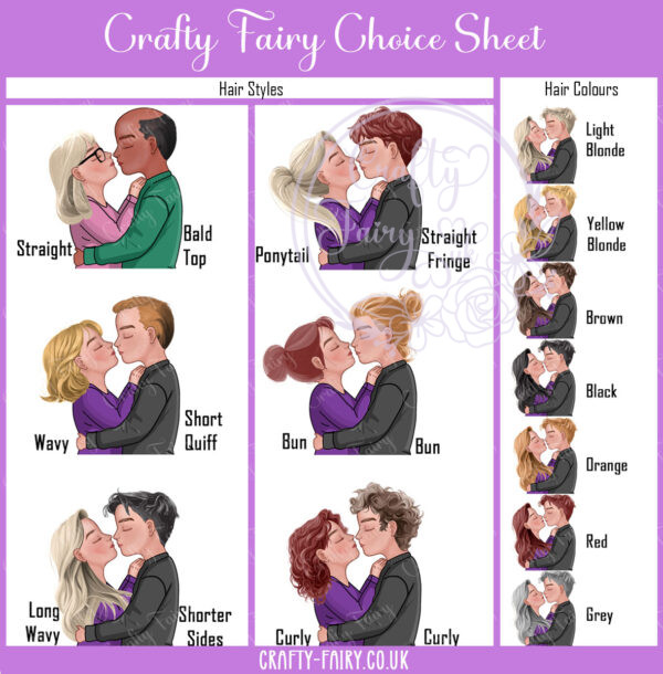 personalised chibi couple valentine's day card