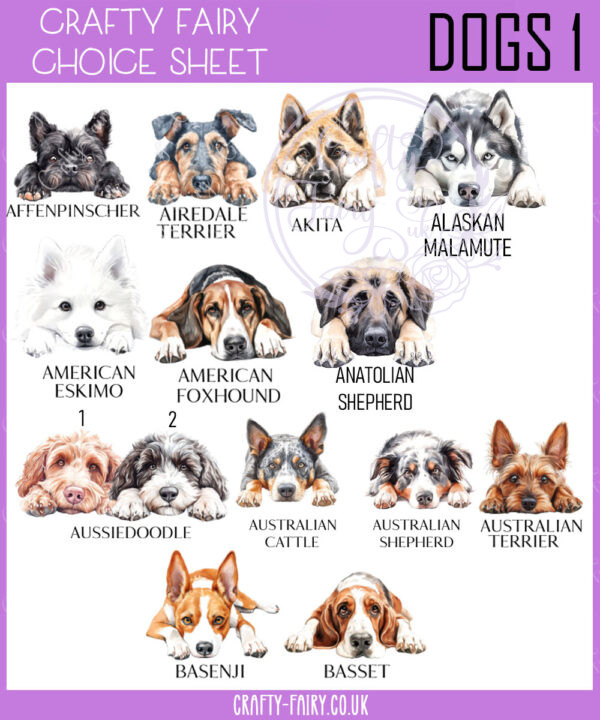 personalised cute dog face a5 notebook many breed options