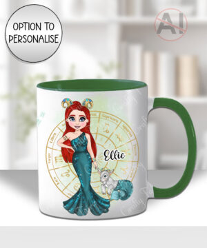 zodiac sign capricorn lady personalised mug gift