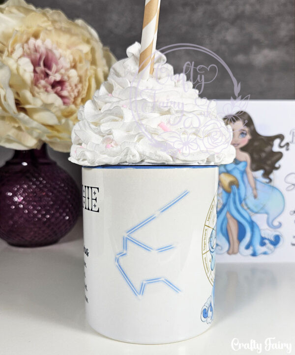 zodiac sign aquarius lady personalised mug gift