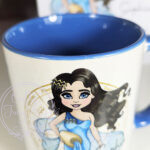 zodiac sign aquarius lady personalised mug gift