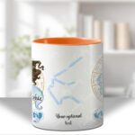 zodiac sign aquarius lady personalised mug gift
