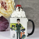 personalised male paramedic & ambulance mug gift