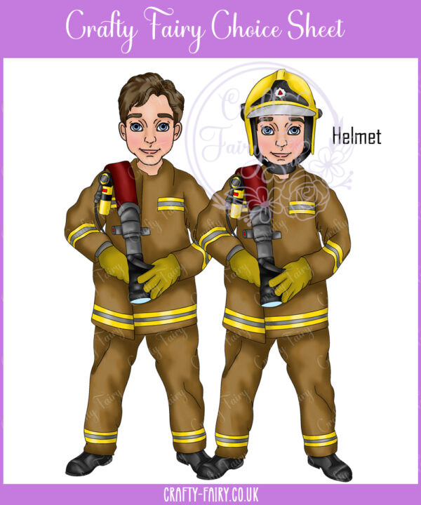 personalised male firefighter & fire engine congratulations card
