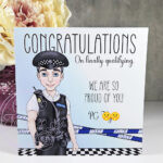 personalised male police officer policeman congratulations card