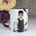 personalised male police officer policeman mug gift