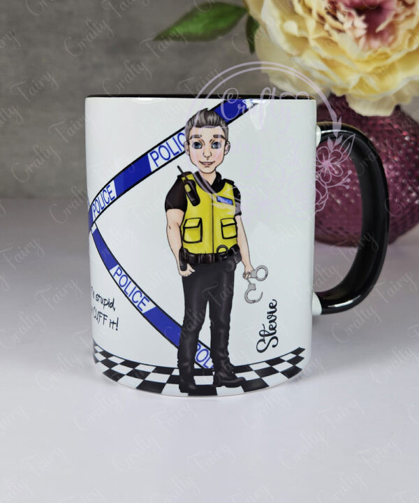 personalised male police officer policeman mug gift