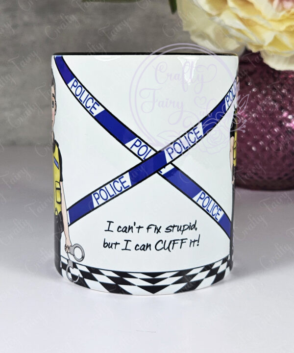 personalised male police officer policeman mug gift