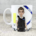 personalised male police officer policeman mug gift