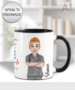 personalised male best nurse ever mug gift