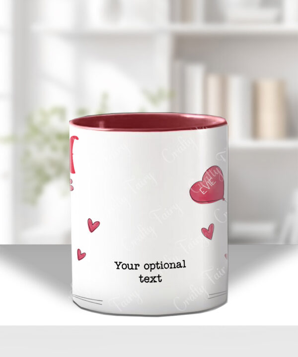 personalised "i woof you" dog mug gift for dog lover