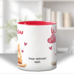 personalised "we meow you" two cats mug gift for cat lover