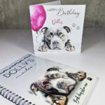 personalised cute dog face a5 notebook many breed options